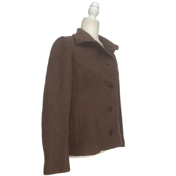 Givenchy Nouvelle Boutique Paris Wool Blazer Jacket in Espresso Brown - Picture 3 of 6